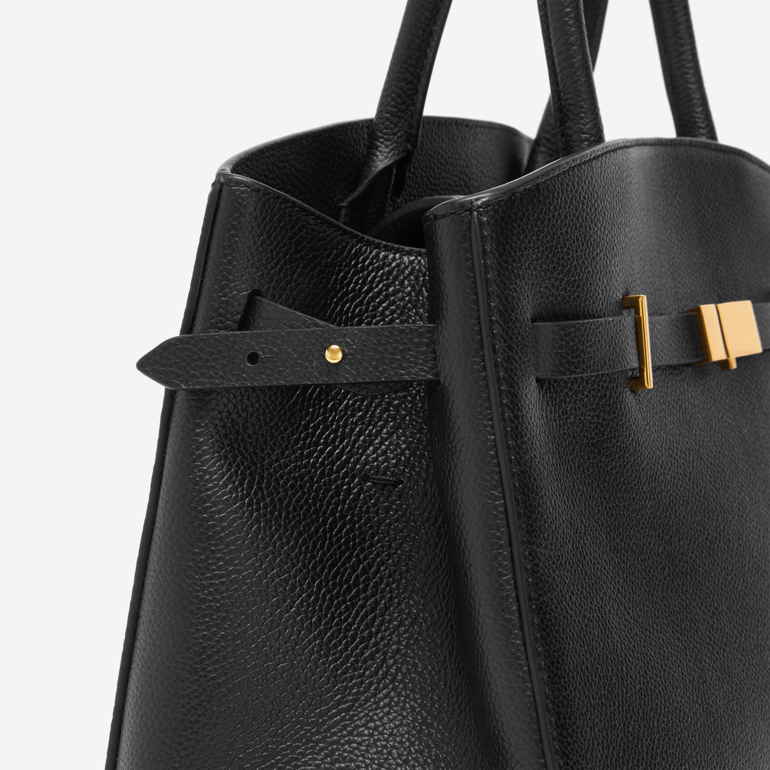 DeMellier The Midi Hudson black small grain