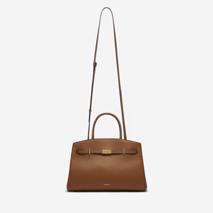 DeMellier The Midi Hudson tan small grain