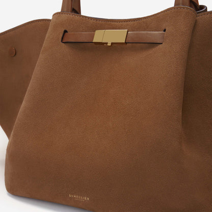 DeMellier The Midi New York deep tan suede & tan smooth