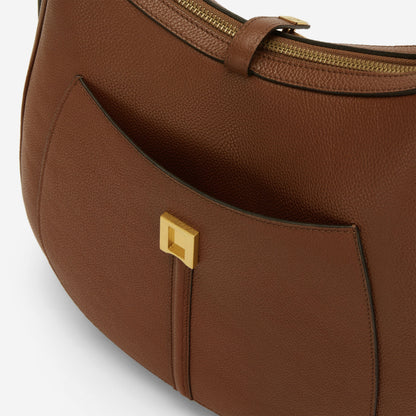 DeMellier The Siena Hobo tan small grain