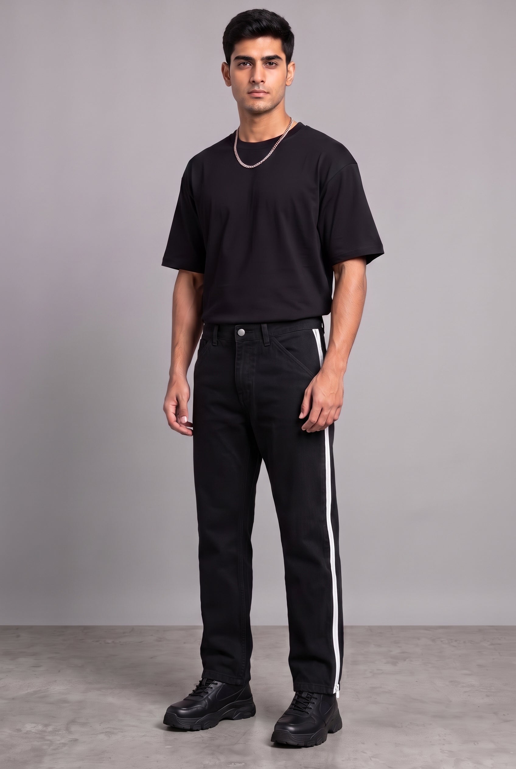 DAY TO NIGHT DENIM BLACK MEN'S PANTS [50/50 LIMITED EDITION]