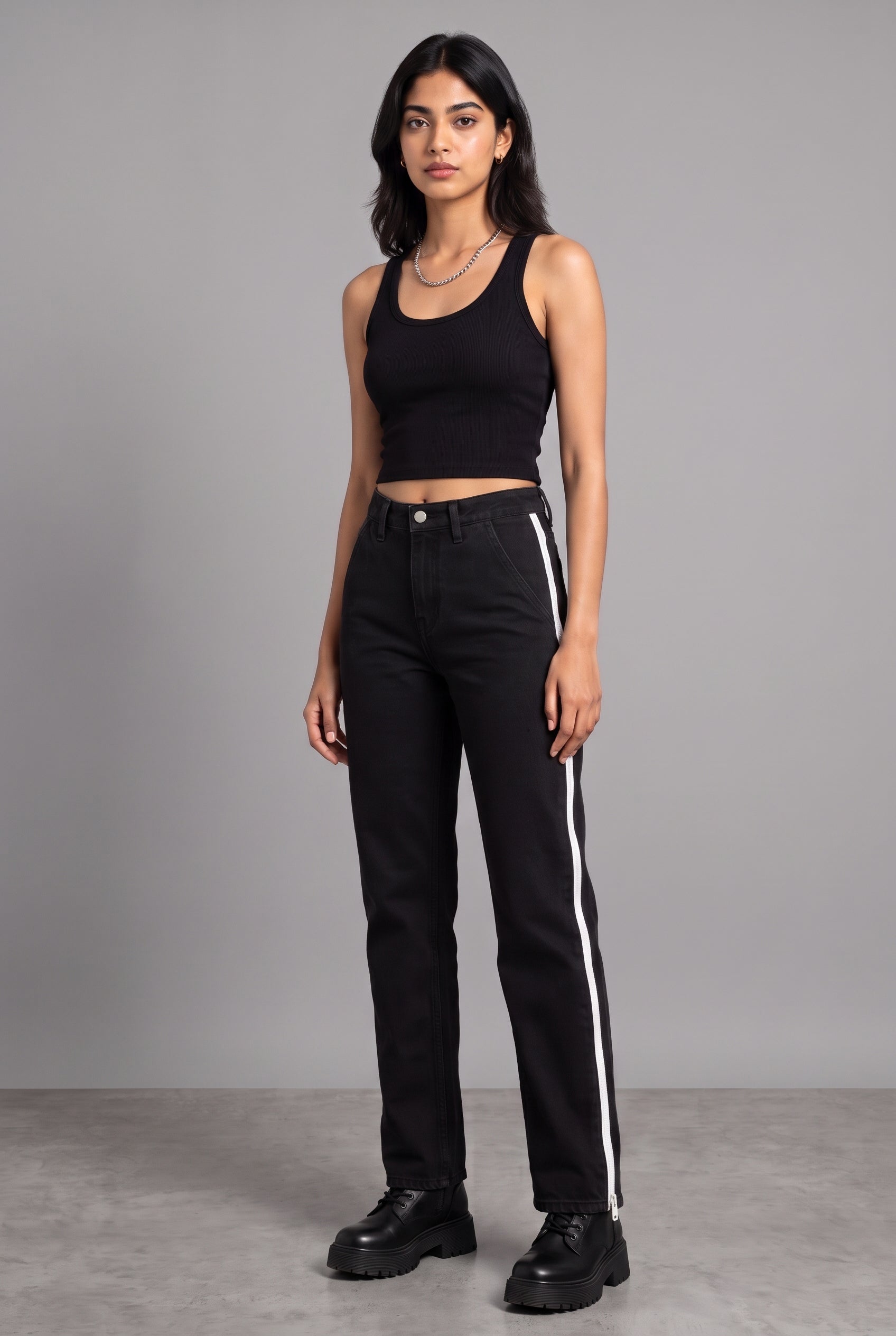DAY TO NIGHT DENIM BLACK WOMEN'S PANT [50/50 LIMITED EDITION]