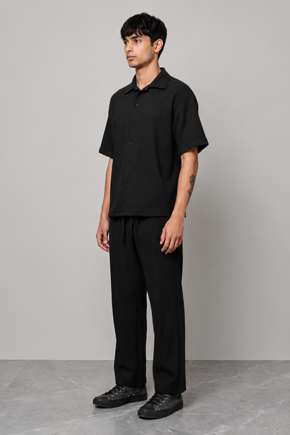 BLACK CO-ORD SET MEN'S PANT