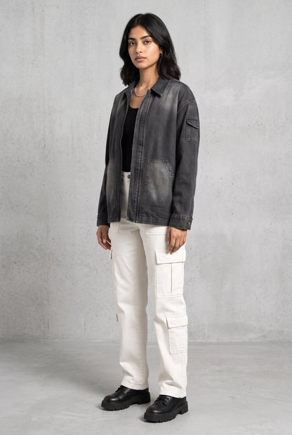 BLACK OG DENIM WOMEN'S JACKET