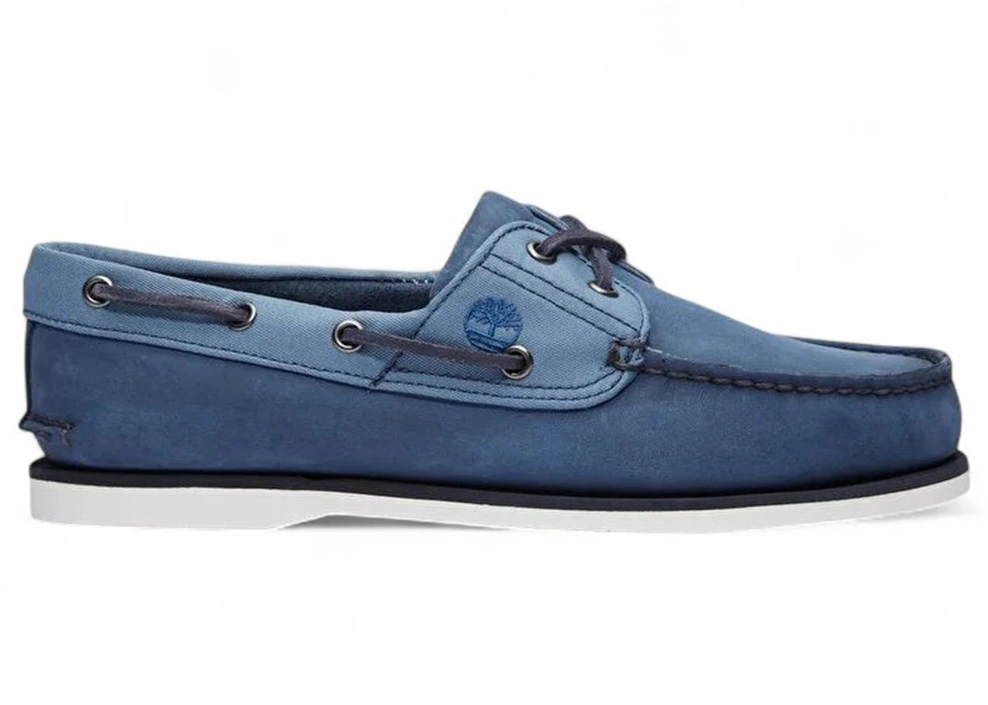 timberland 2-eye classic boat shoe dark blue nubuck
