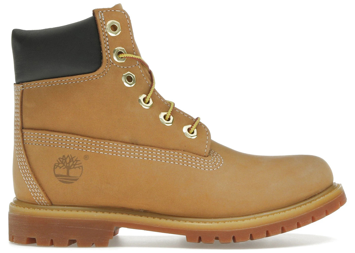 timberland 6" lace up premium waterproof boot wheat (women's)