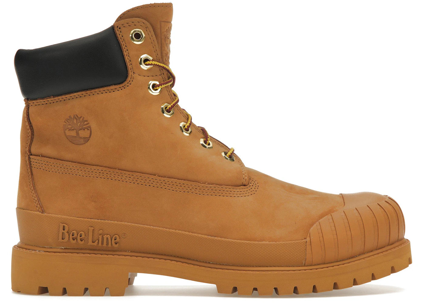 timberland 6" boot premium bee line rubber toe wp wheat nubuck