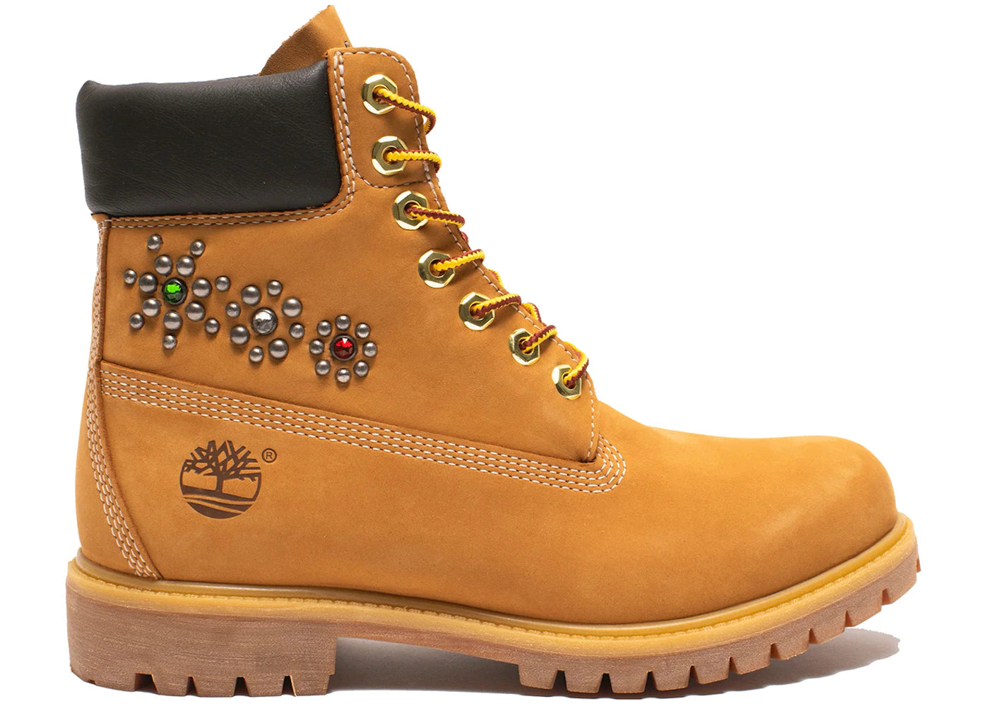 timberland 6" premium boot one block down x htc studded wheat