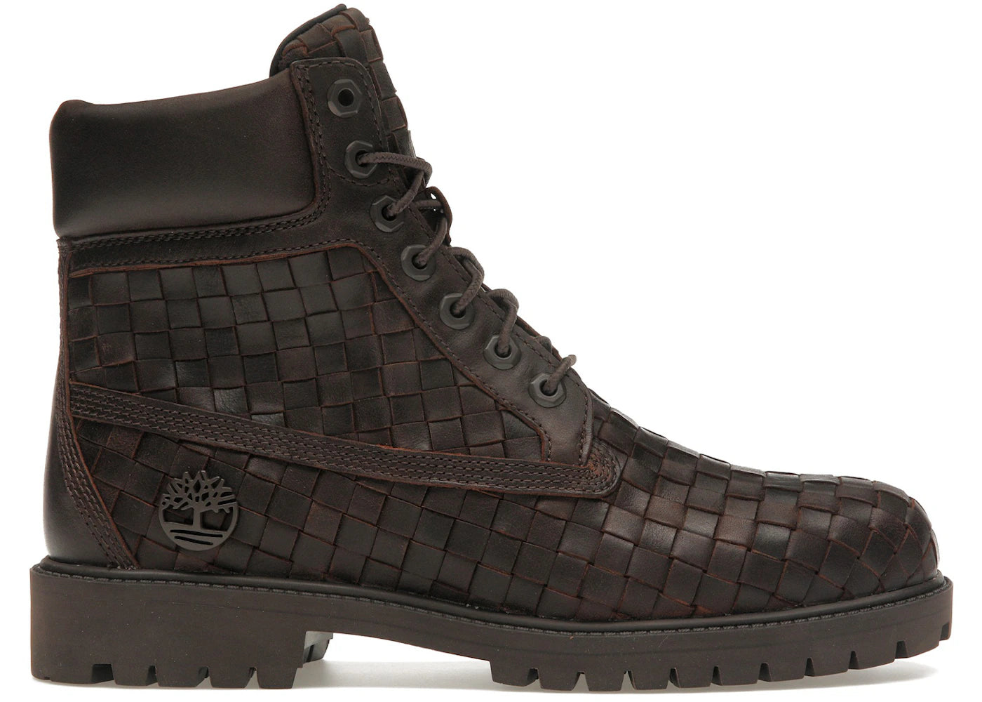 timberland 6" premium boot woven dark brown