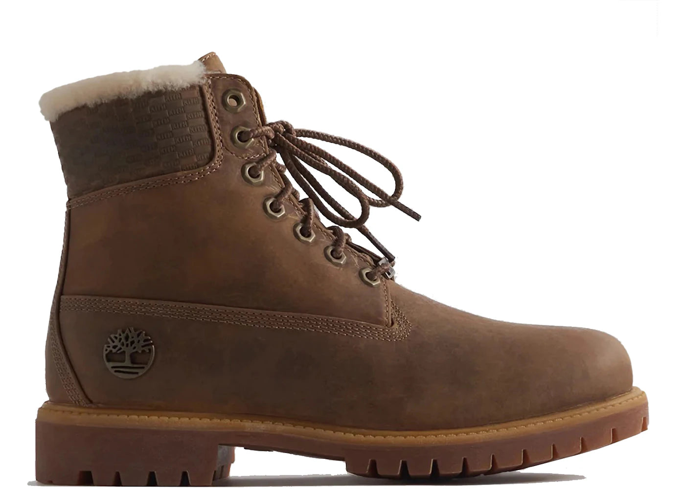 timberland 6" premium shearling boot ronnie fieg kith wheat