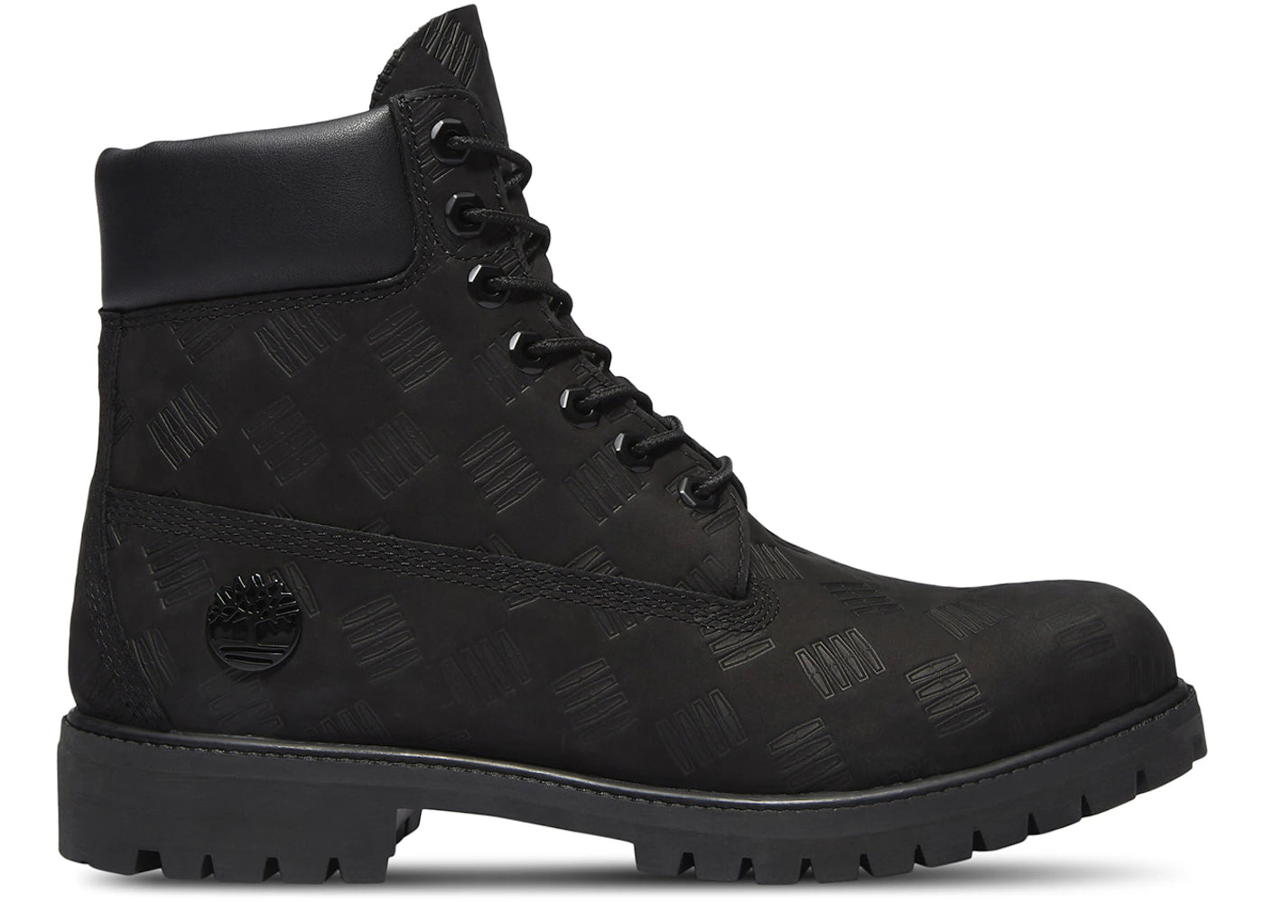 Timberland 6" Premium Waterproof Boot Black Debossed Print