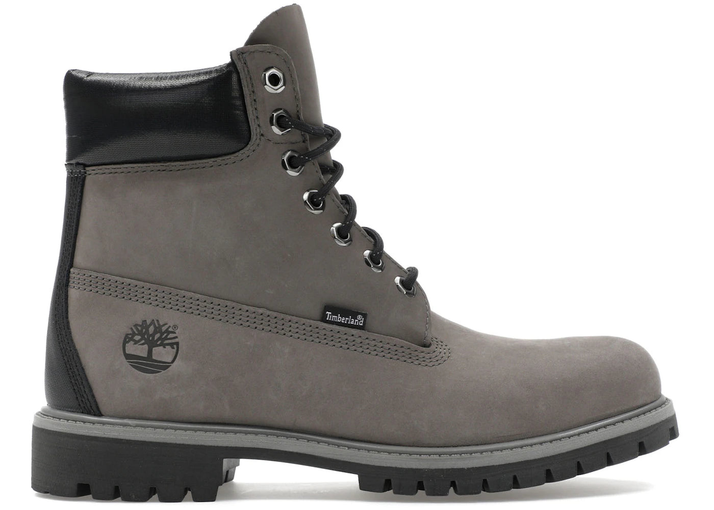 timberland 6" premium waterproof boot dark grey black