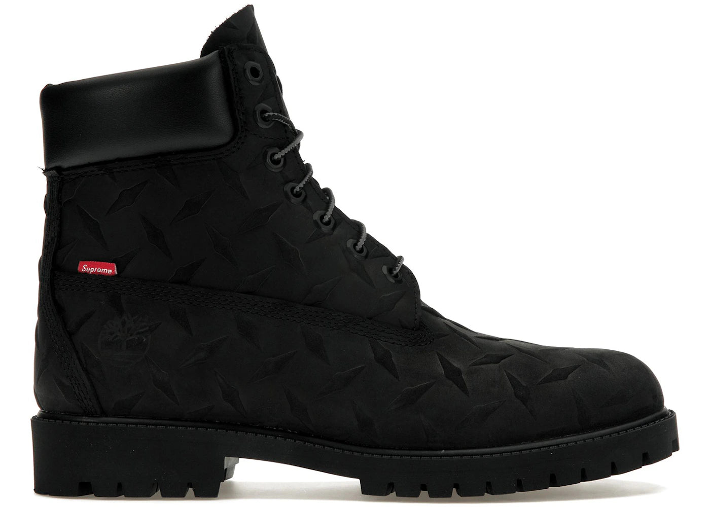 timberland 6" premium waterproof boot supreme diamond plate black