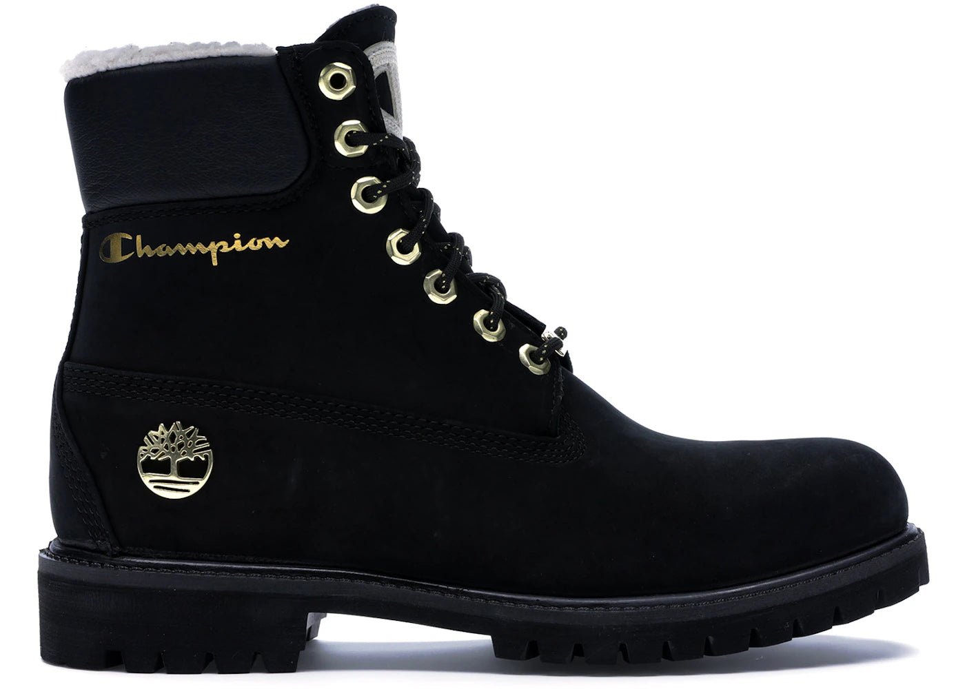 timberland 6" shearling boot champion black