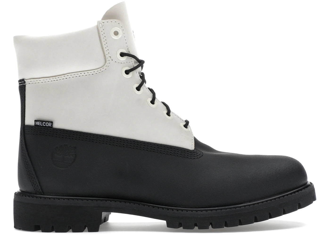 timberland 6" ski school premium waterproof boot black helcor leather white
