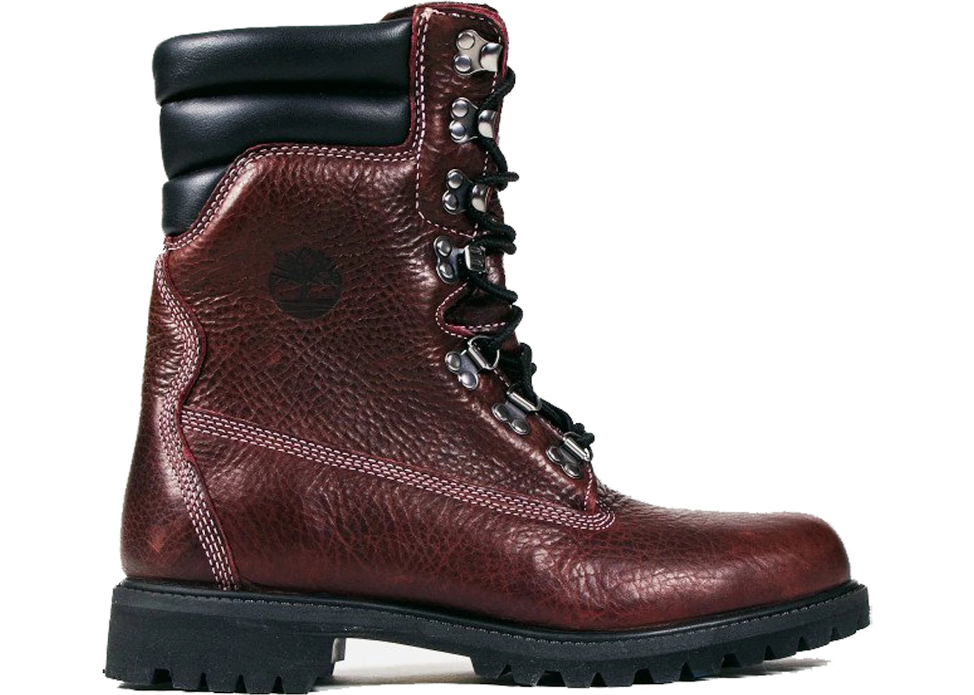 timberland 8" super boot king 40 below burgundy