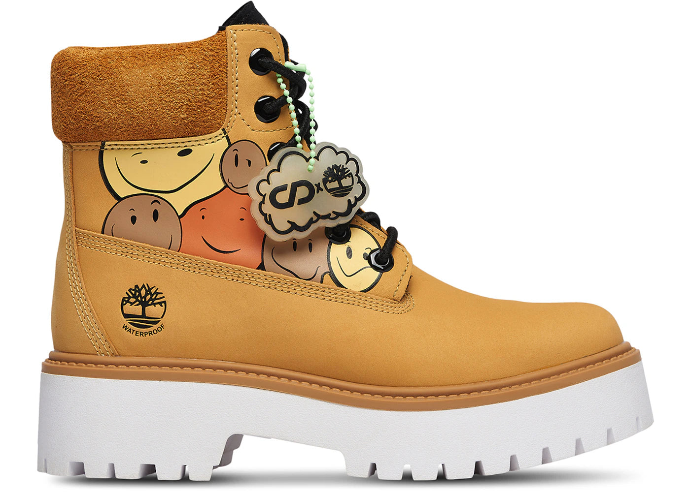 timberland 6" waterproof platform boot cnstnt dvlpmnt melted smileys (women's)