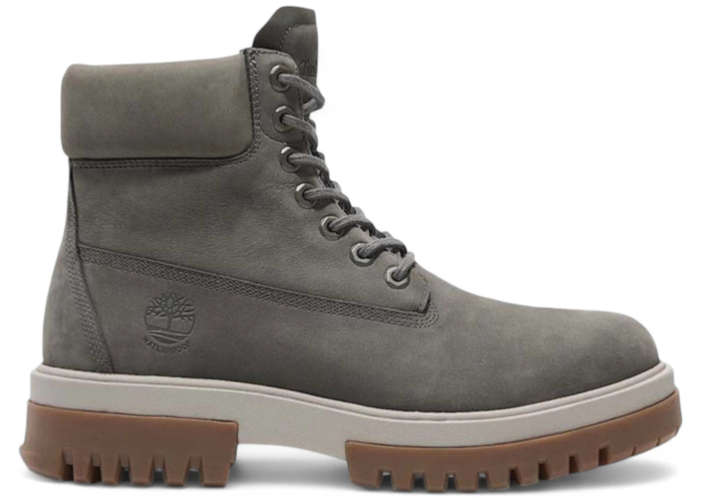 Timberland Arbor Road Mid Lace Up Waterproof Boot Medium Grey Nubuck
