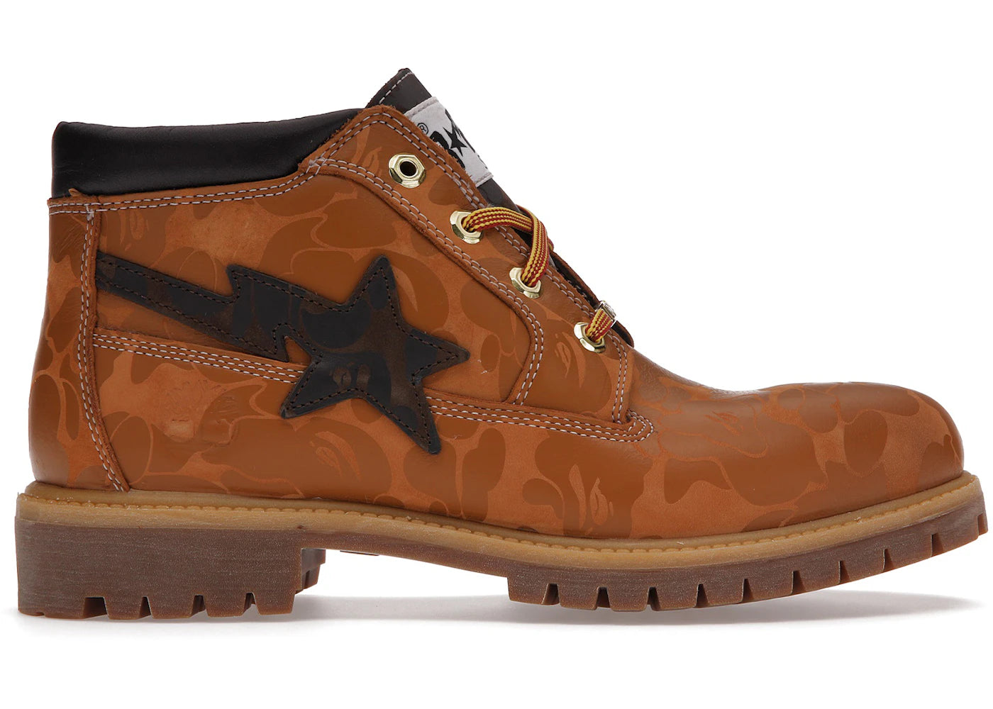timberland chukka boot bape wheat