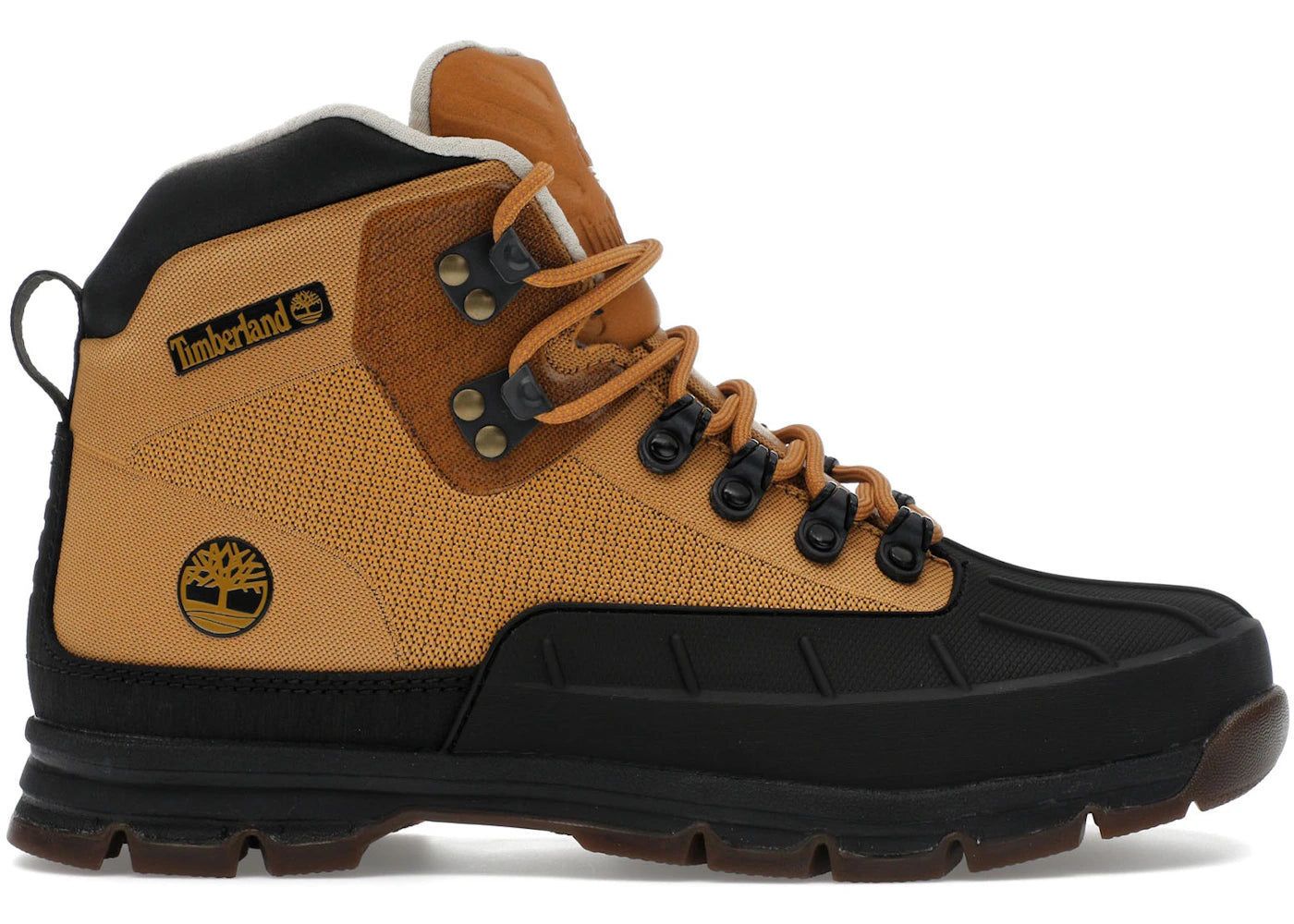 timberland euro hiker shell toe boot wheat black