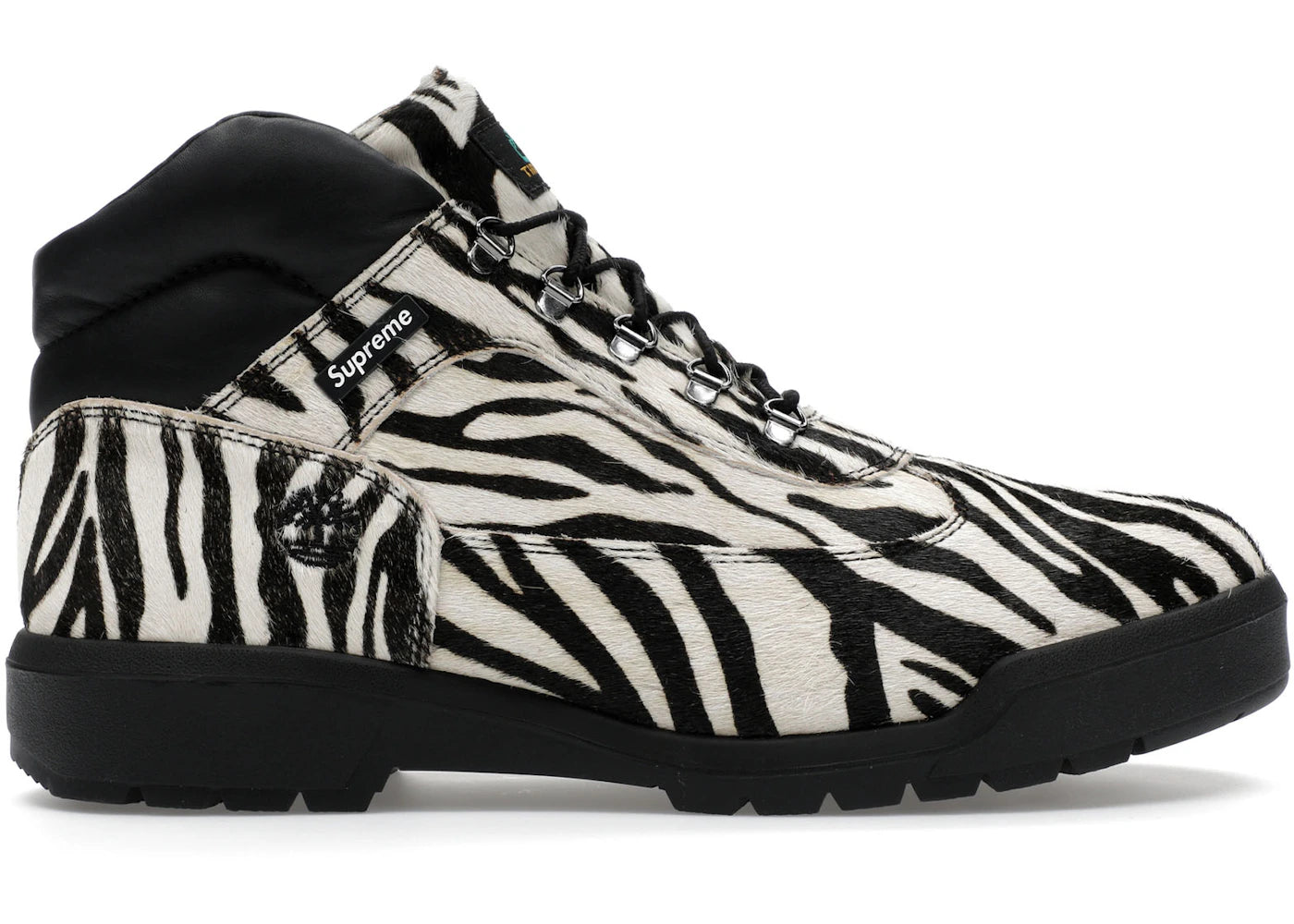 timberland field boot mid lace up supreme zebra