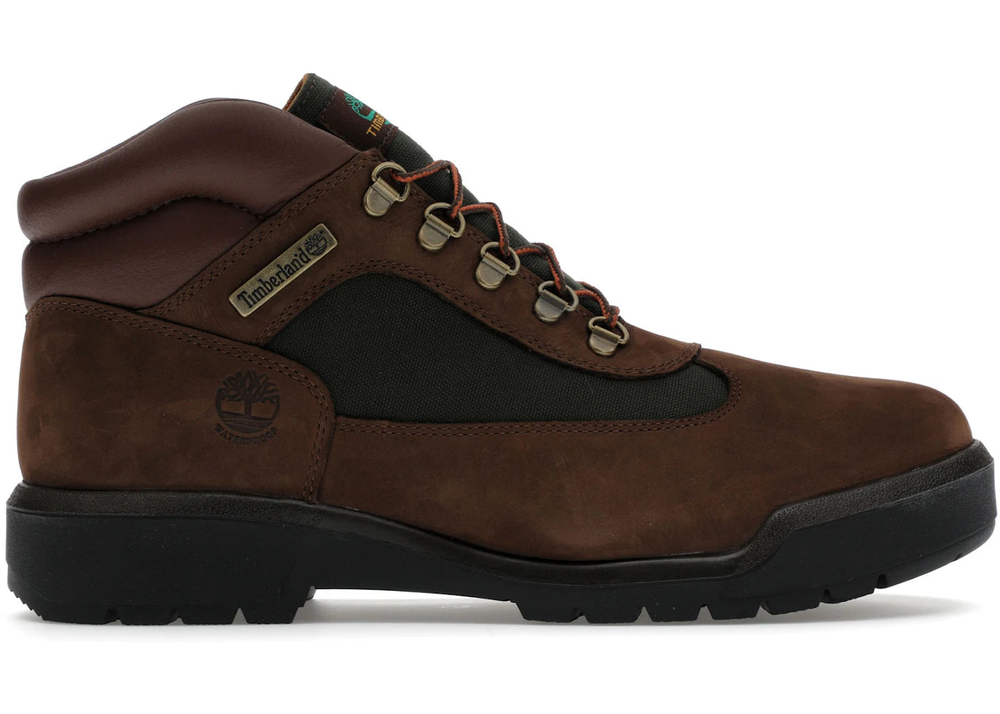 timberland field boot mid lace up waterproof chocolate
