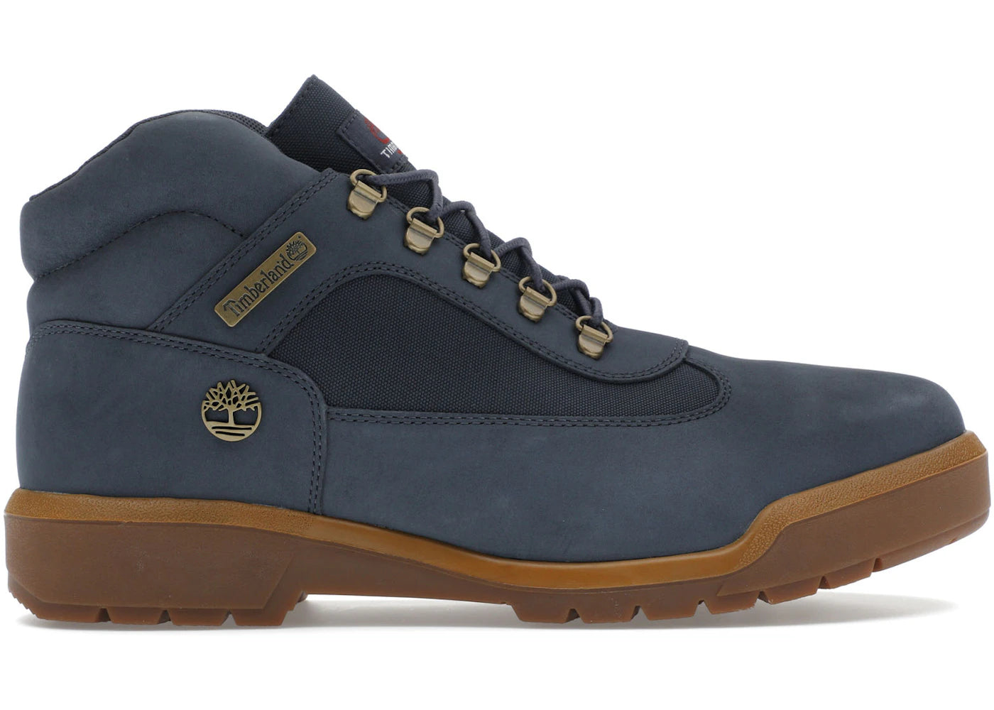 timberland field boot mid lace up waterproof dark blue