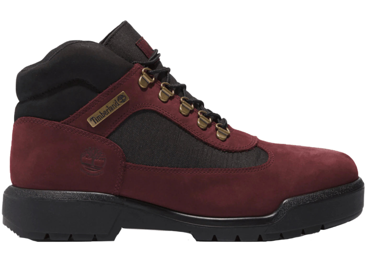 timberland field boot mid lace up waterproof dark port
