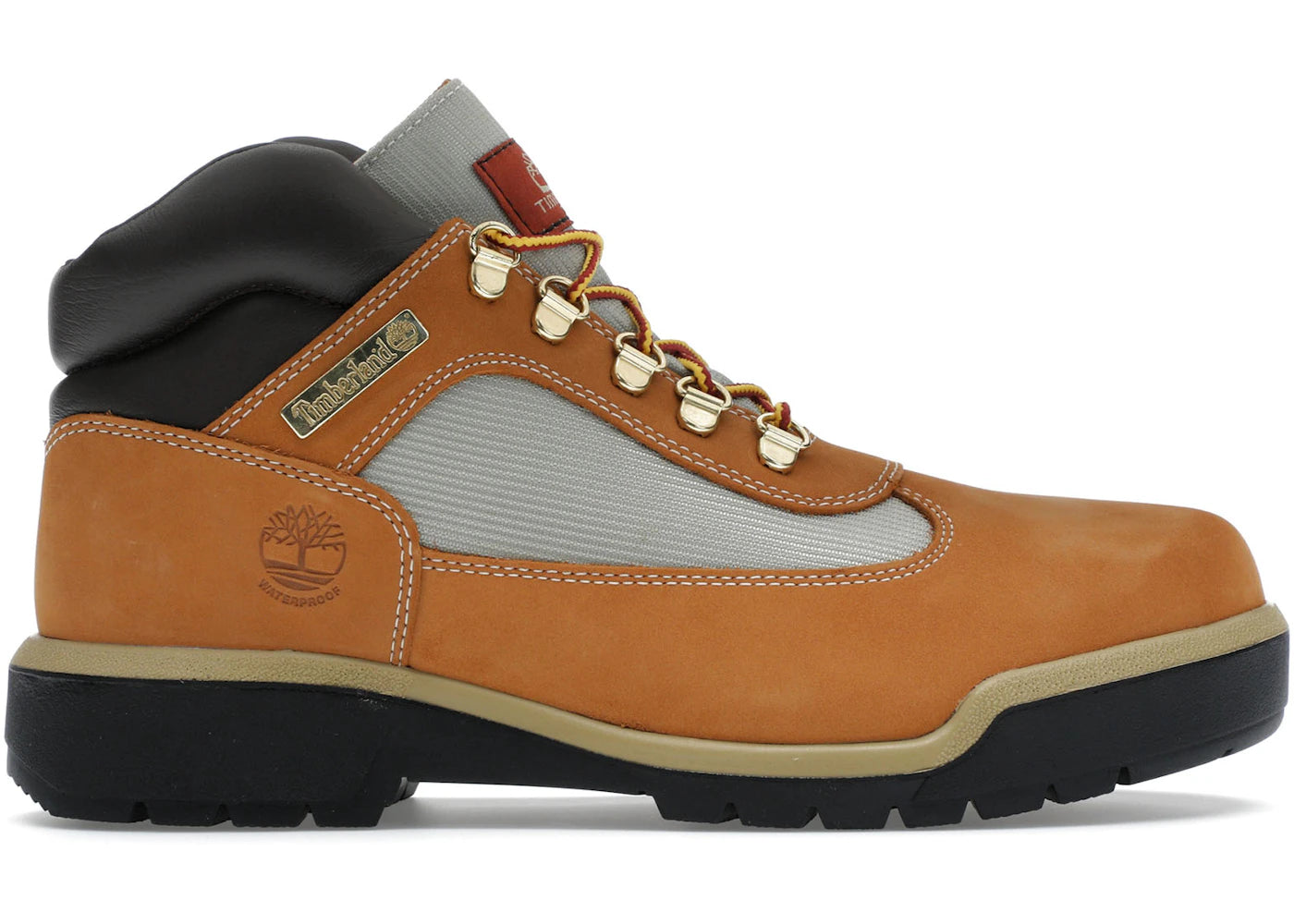 timberland field boot mid lace up waterproof wheat