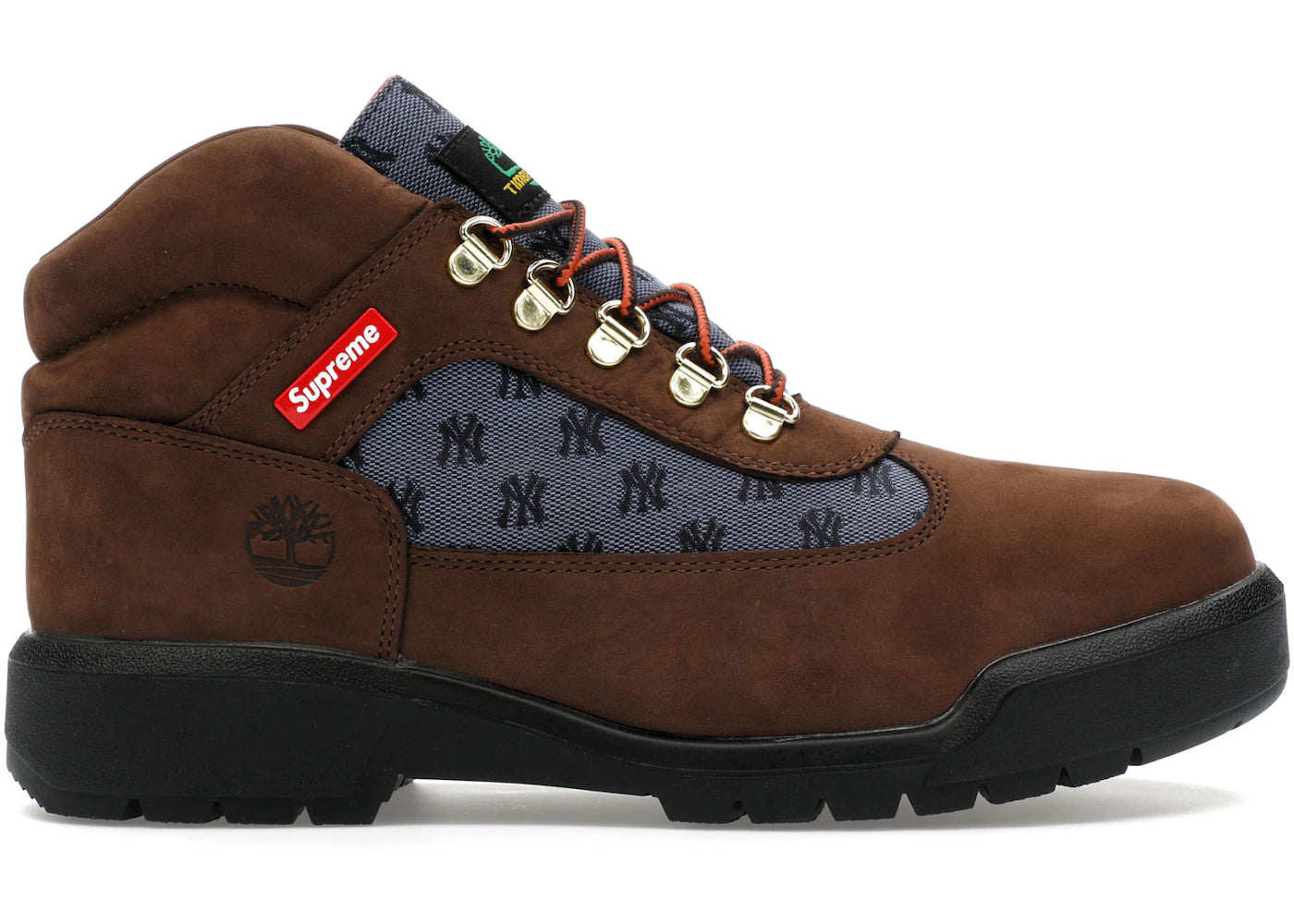 timberland field boot supreme new york yankees brown