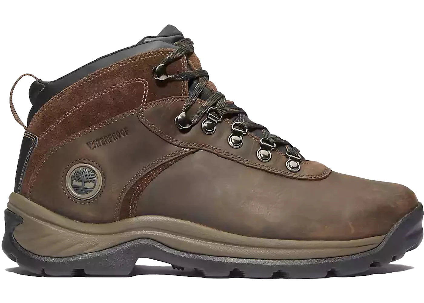 timberland flume waterproof mid hiker boot dark brown