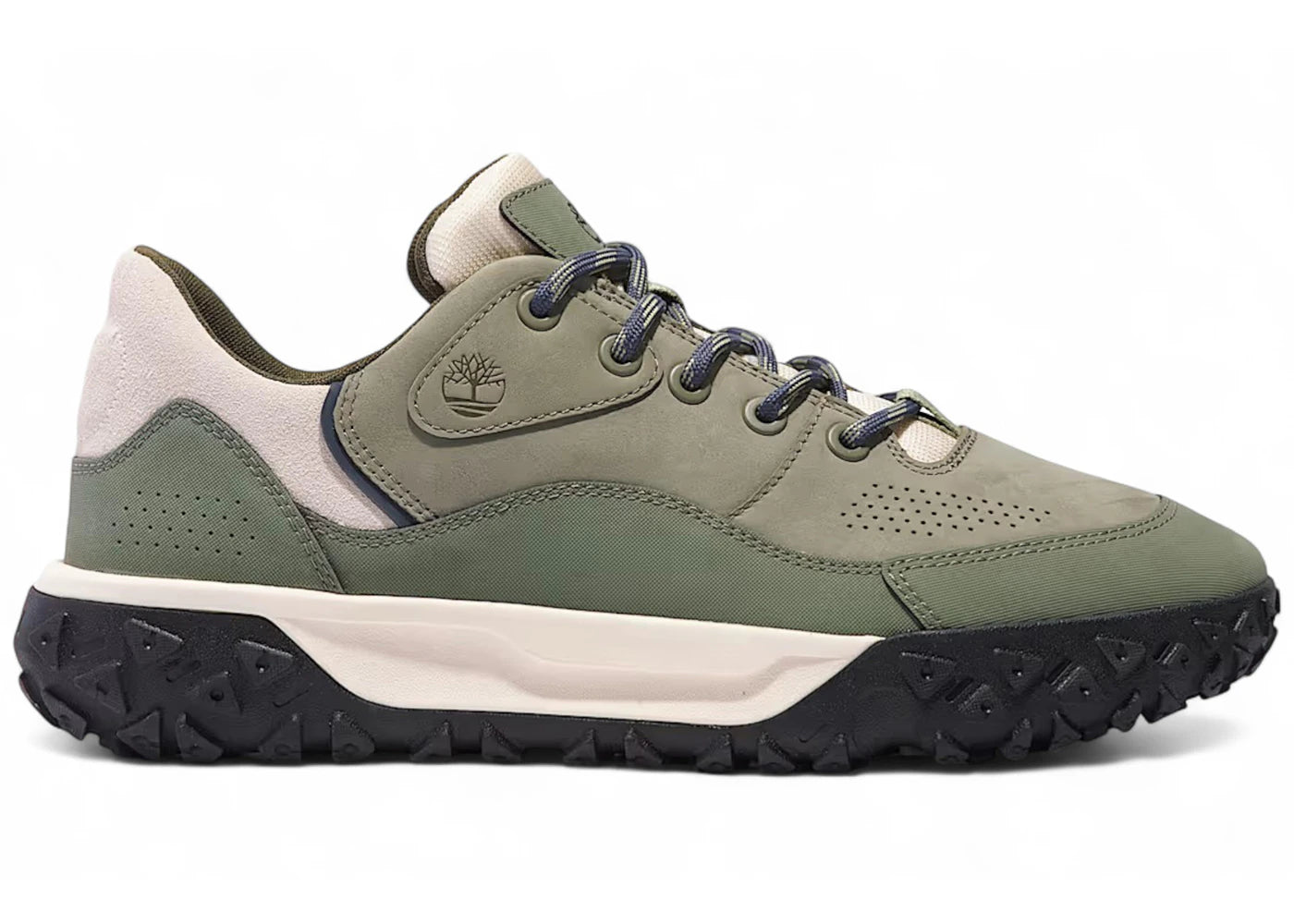 Timberland Greenstride Motion 6 Low Lace Hiking Boot Dark Green Nubuck