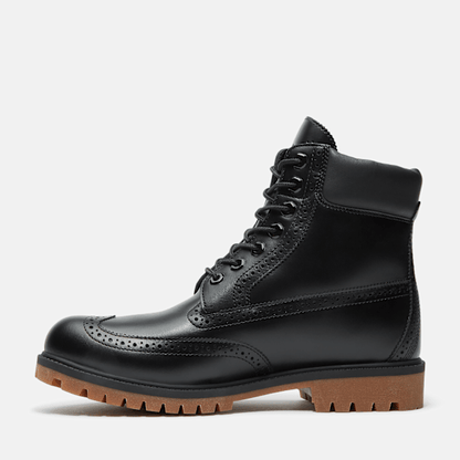 Timberland Heritage 6-Inch Waterproof Boot Black Full-Grain
