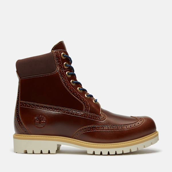 Timberland Heritage 6-Inch Waterproof Boot Medium Brown Full-Grain