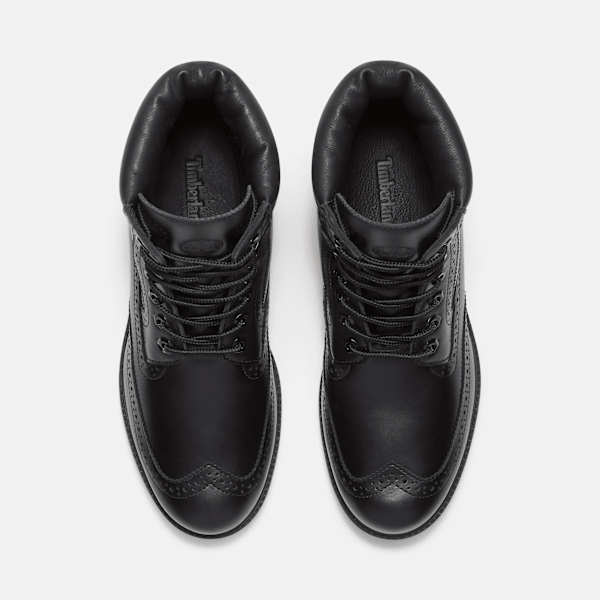 Timberland Heritage 6-Inch Waterproof Boot Black Full-Grain