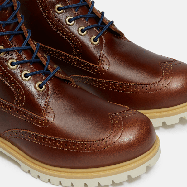 Timberland Heritage 6-Inch Waterproof Boot Medium Brown Full-Grain