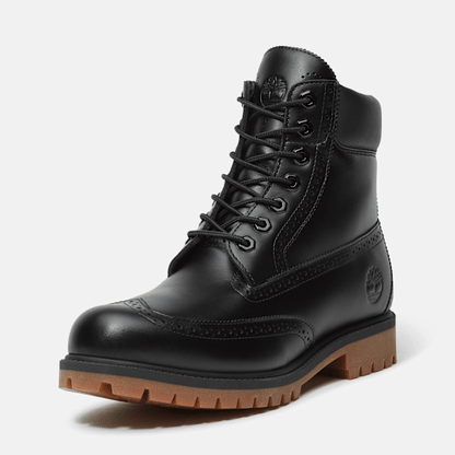 Timberland Heritage 6-Inch Waterproof Boot Black Full-Grain