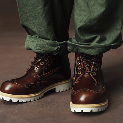 Timberland Heritage 6-Inch Waterproof Boot Medium Brown Full-Grain