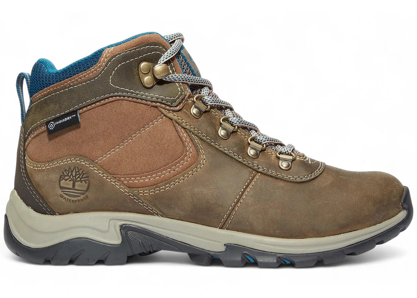 timberland mt. maddsen waterproof mid medium grey full grain (women's)