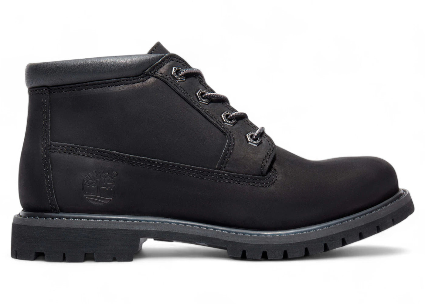 timberland nellie waterproof chukka boot black nubuck (women's)