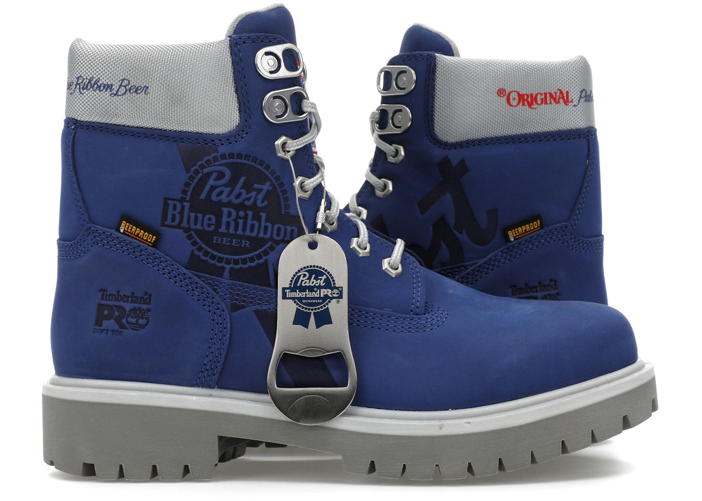 timberland pro 6" soft toe work boot pabst blue ribbon blue nubuck