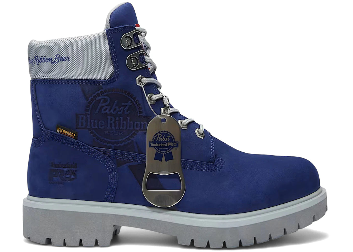 timberland pro 6" soft toe work boot pabst blue ribbon blue nubuck