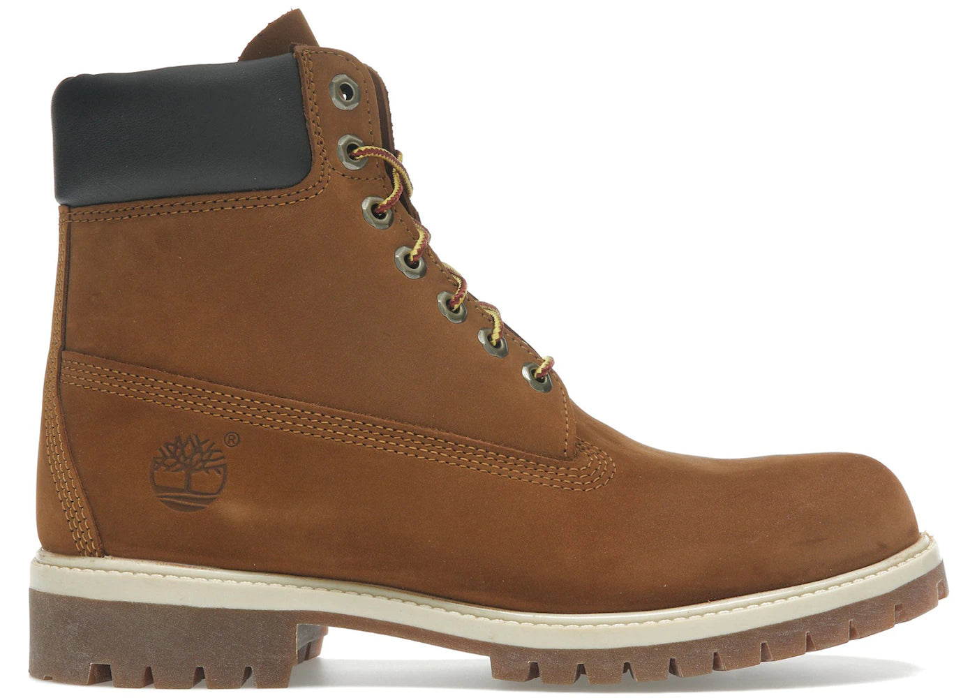 timberland premium 6 inch lace up waterproof dark wheat nubuck