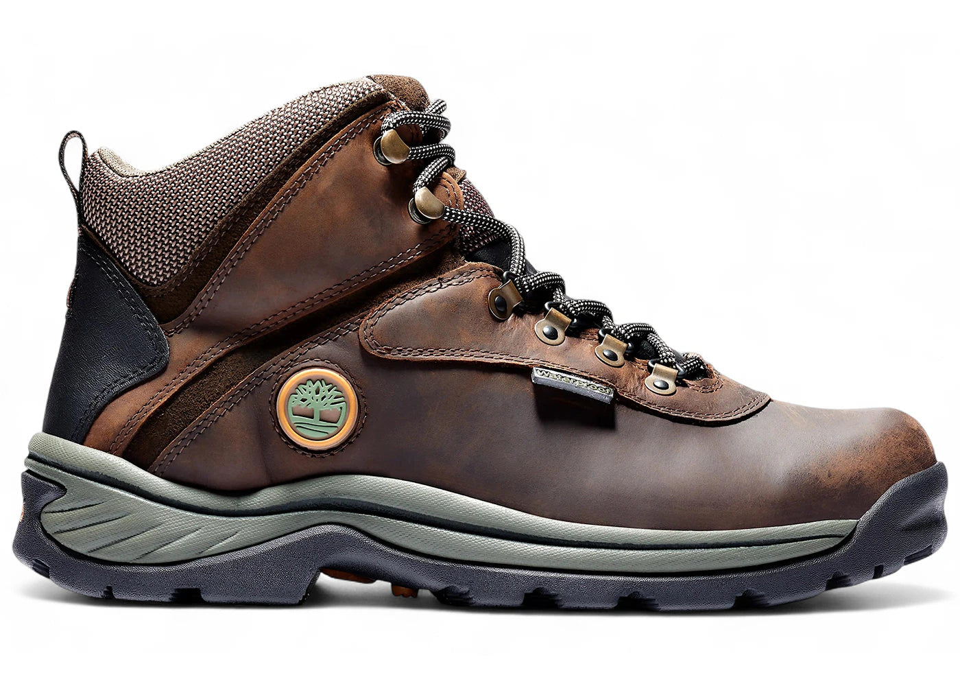 timberland white ledge waterproof mid hiker boot brown