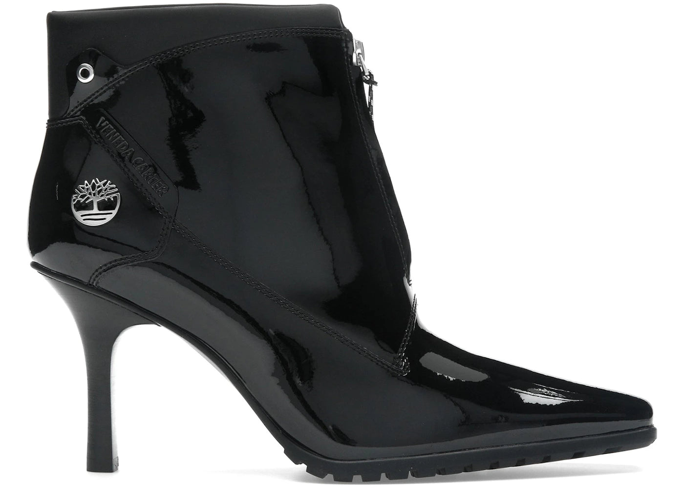 timberland zip boot veneda carter black (women's)