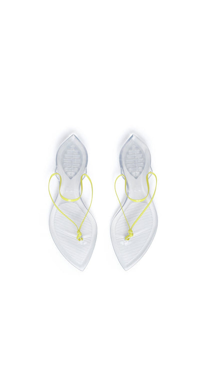 Alaïa Invisible Thong In Patent Leather