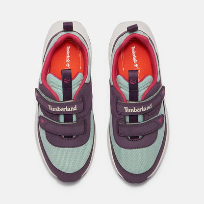 Timberland Toddler Motion Access Low Hook & Loop Sneaker Dark Purple Mesh