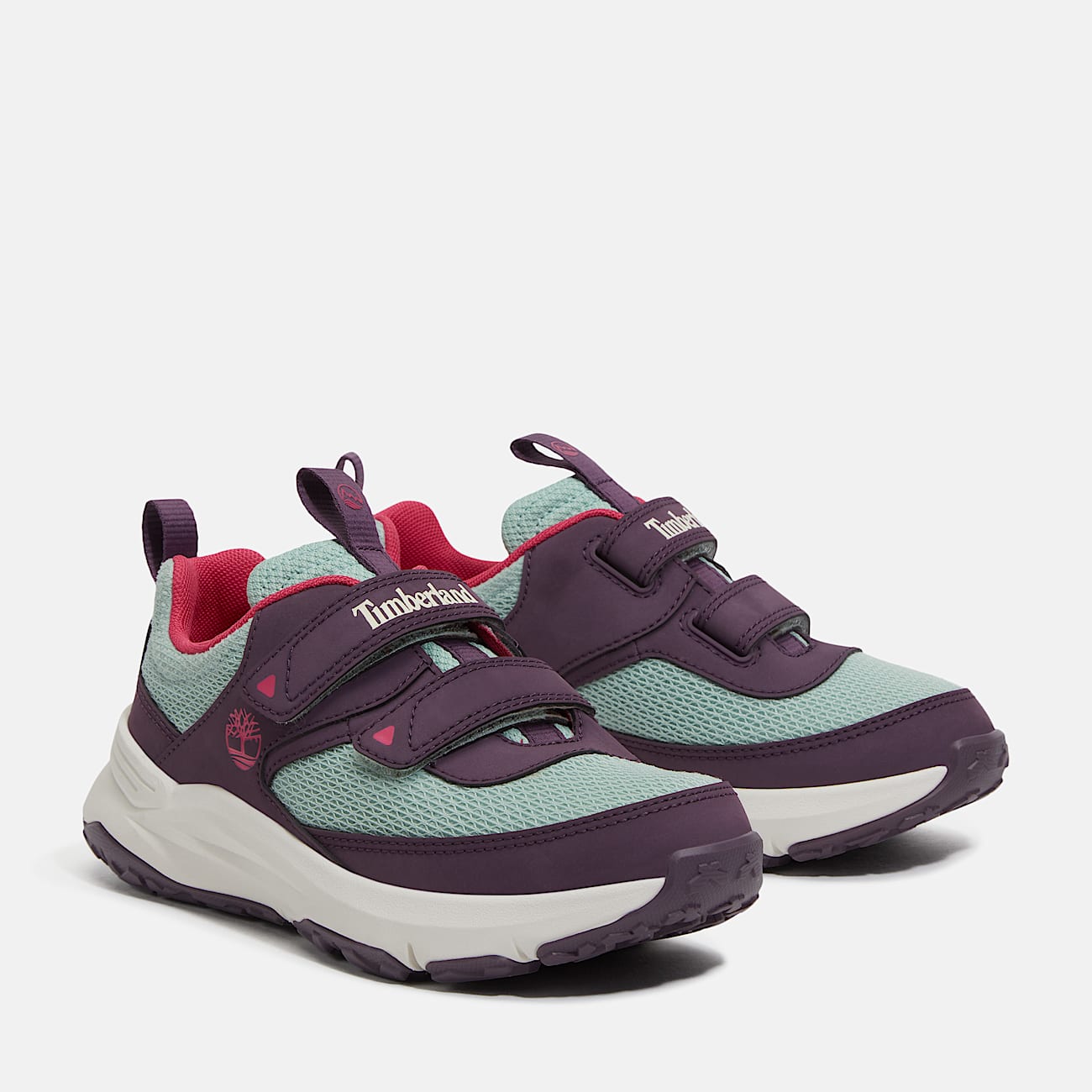 Timberland Toddler Motion Access Low Hook & Loop Sneaker Dark Purple Mesh