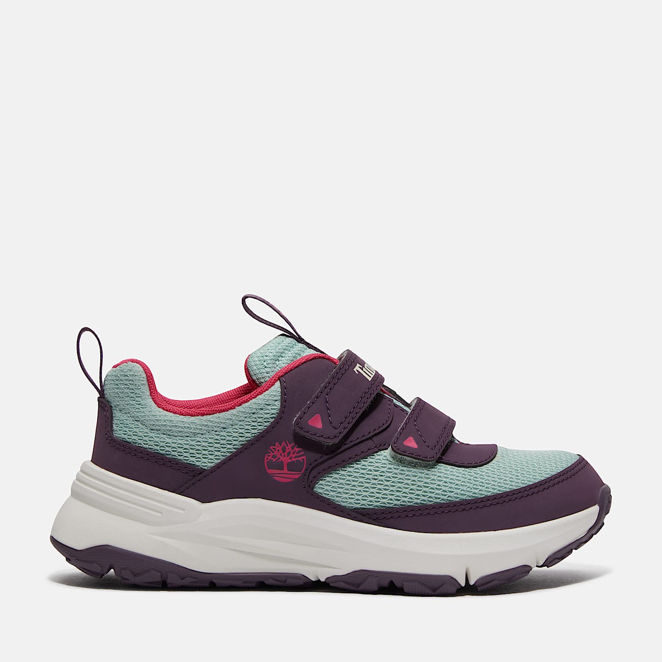Timberland Toddler Motion Access Low Hook & Loop Sneaker Dark Purple Mesh
