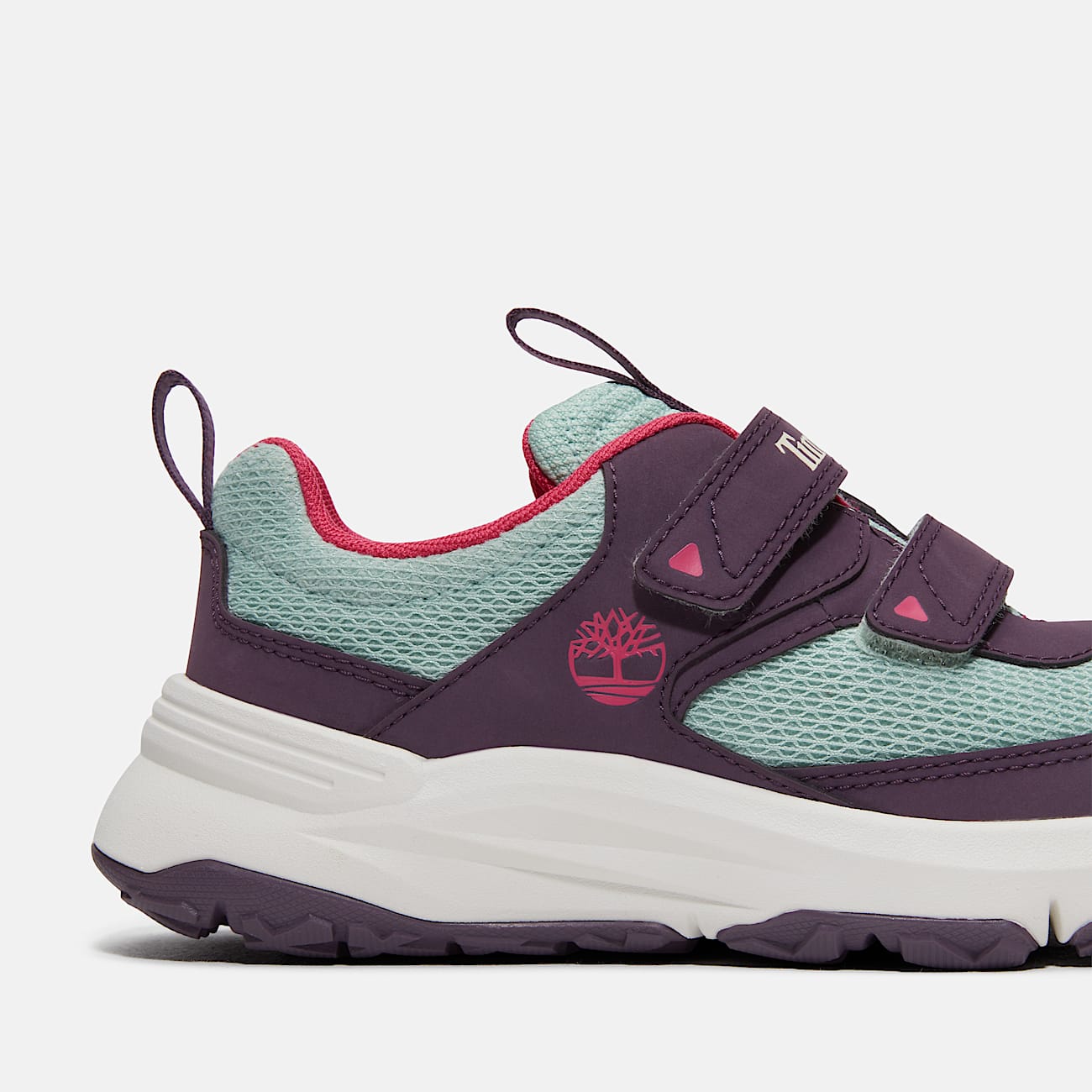 Timberland Toddler Motion Access Low Hook & Loop Sneaker Dark Purple Mesh